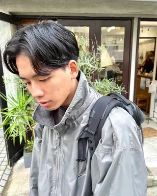 ショート メンズ 木村陸弥 似合わせ 透明感カラー🌿のヘアスタイル