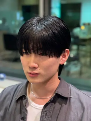 ショート メンズ メンズ特化/ センターパート/八谷のヘアスタイル