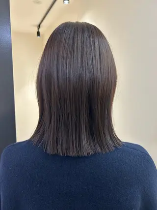 ミディアム カラー hub hair レイヤー/透明感のヘアスタイル