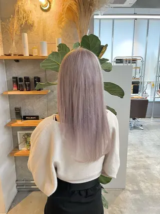 ロング カラー ハイトーンカラ ー/小川のヘアスタイル