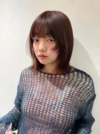 ミディアム 🫒オリーブカラー/ みづき/パーマ🤍のヘアスタイル