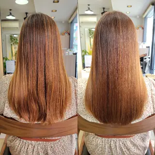 セミロング stoke TOKYO所属・野村 果音(カノン)のヘアスタイル