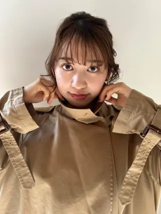 ミディアム カラー パーマ CEINE PATHのヘアスタイル