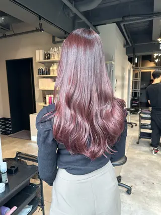 ロング カラー KURO/韓国ヘア /レイヤーカットのヘアスタイル