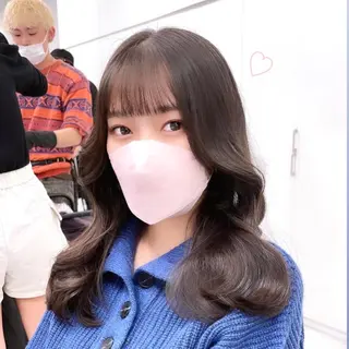 セミロング ヘアアレンジ Ella所属・nana【艶髪】/ レイヤー/縮毛矯正のヘアスタイル