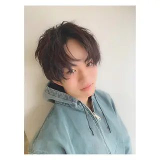 ショート カラー ヘアアレンジ メンズ ange☞ soutaのヘアスタイル