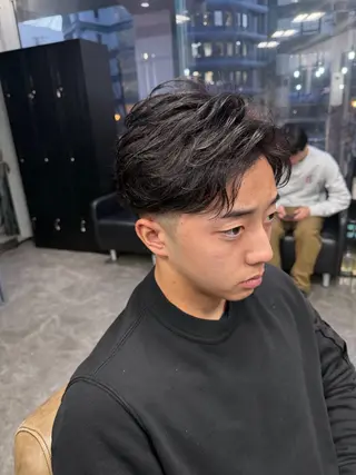 パーマ メンズ 梅田/ツイスパ /短髪/田中崇奨のヘアスタイル