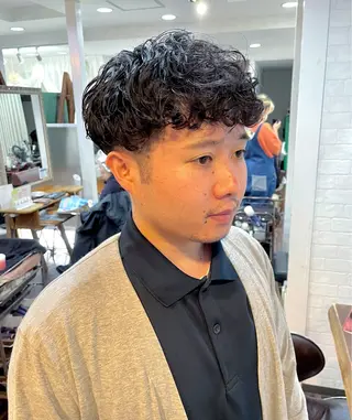 ショート パーマ メンズ Hair  create Mano所属・堀一樹/ メンズヘア/パーマのヘアスタイル