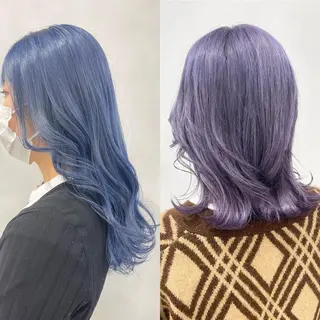 セミロング カラー 🦋レイヤーカット ミドリカワ🦋のヘアスタイル