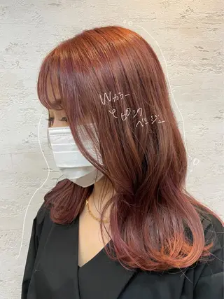 ロング カラー 女性に人気♪ はやしほのかのヘアスタイル