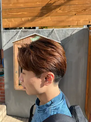 ショート メンズ 【髪質改善/縮毛矯正 /カラー】ホサカのヘアスタイル