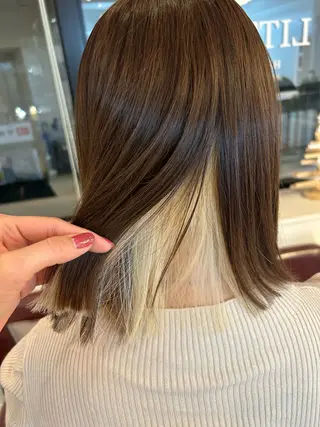 ミディアム 髪質改善/艶カラー/ 渋谷  RISA💛のヘアスタイル