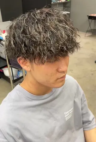 ショート パーマ メンズ メンズ専門サロン wokeのヘアスタイル