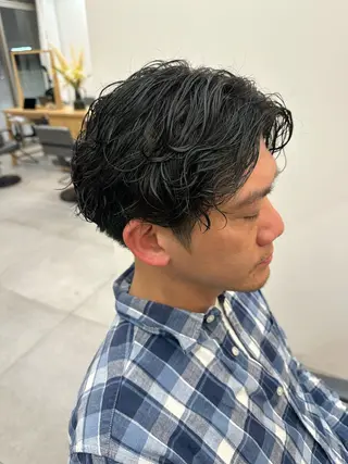 パーマ メンズ はらゆか🦄レディー スカット🧸のヘアスタイル