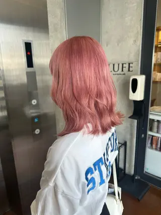 ミディアム ︎🤎W color MIYU‎🤎のヘアスタイル