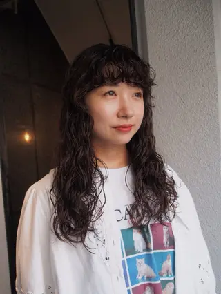 ロング パーマ 似合わせパーマ 🌼カンナのヘアスタイル