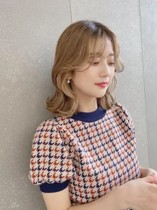 ミディアム 山本翔一郎 韓国顔周りレイヤーのヘアスタイル