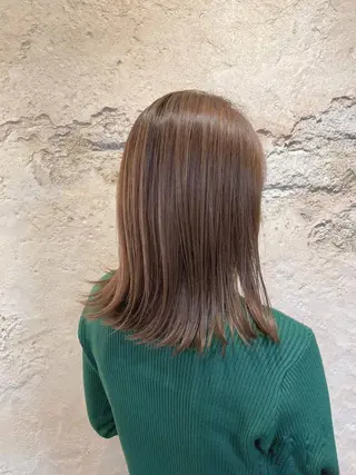 セミロング カラー 髪質改善/茅ヶ崎 マツモト リョウのヘアスタイル