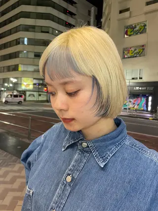 ミディアム カラー FILMS 綾菜のヘアスタイル