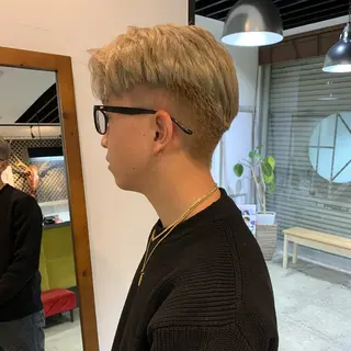 カラー メンズ 的場 莉音のヘアスタイル