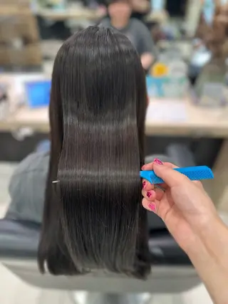 ロング クロスパーマ/うる艶 カラー/Kurumiのヘアスタイル