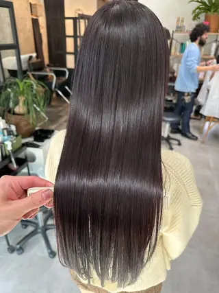 セミロング ✨透明感カラー/縮毛 恵比寿HAYATO✨のヘアスタイル