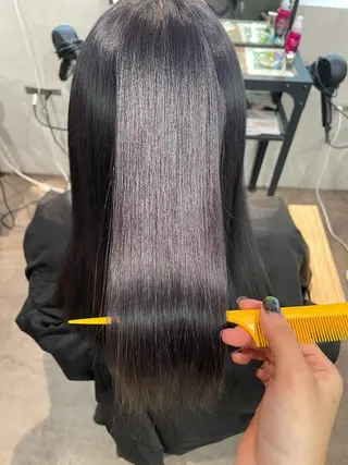 セミロング カラー ナチュラル透明感🌱 小山美樹子のヘアスタイル