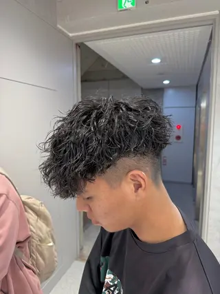 ショート パーマ メンズ 【メンズサロン】 BLUCK 横浜のヘアスタイル