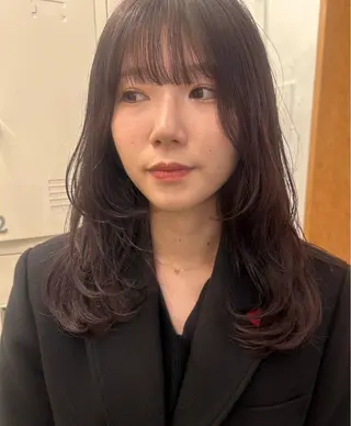 カラー yuzu /韓国ヘア / 透明感カラー🎀のヘアスタイル