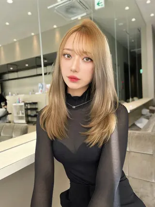 ロング カラー 韓国ヘア/髪質改善 TAKAHIROのヘアスタイル