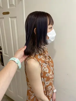 ミディアム カラー MIOベージュカラー 柔らかいカラーのヘアスタイル