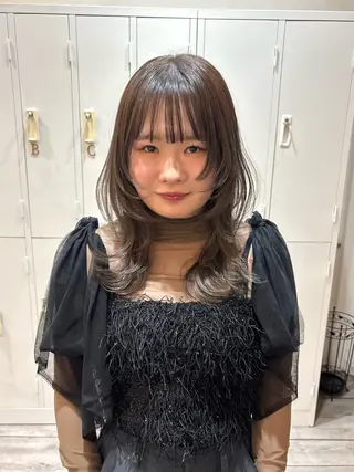 セミロング カラー ⌇ROMEO京橋店⌇ 鎌谷明星🪷のヘアスタイル
