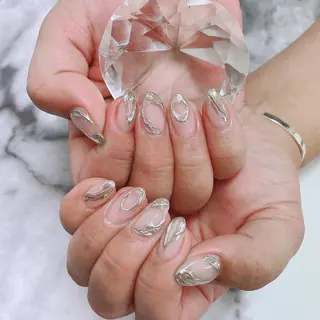 セミロング カラー ネイル 💎ビューティサロン 湘南　RIRAN💎のネイルデザイン