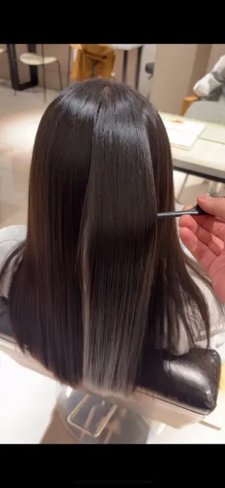 セミロング 💭透明感/艶髪🫧 haluki🫧‪のヘアスタイル