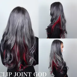 ロング カラー ヘアアレンジ 秋葉 洸平のヘアスタイル