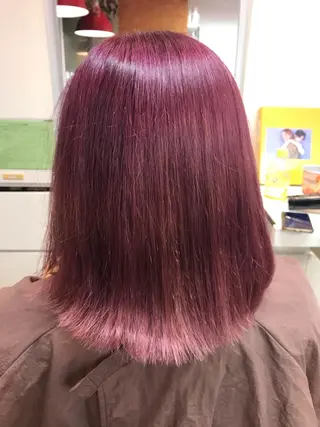 ミディアム カラー ハイトーン 🌷ハルミ🌷のヘアスタイル
