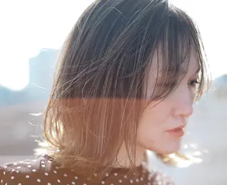 ミディアム カラー stylist田口 祐歩のヘアスタイル