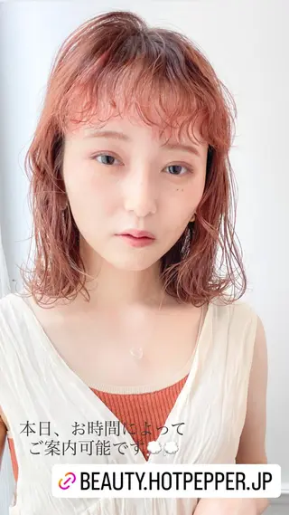 ミディアム カラー ✨カラー支持No.1 🧸ワキ カナコ🧸のヘアスタイル