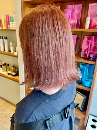 ミディアム カラー 渡辺 瑠美のヘアスタイル