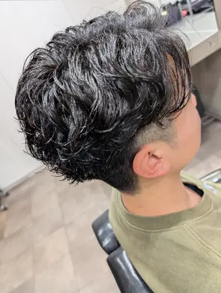 ショート パーマ メンズ QOL mens salon 円山所属・メンズ専門😎 QOL円山 YUTOのヘアスタイル