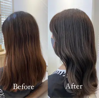 ミディアム カラー 寺崎 琴音のヘアスタイル