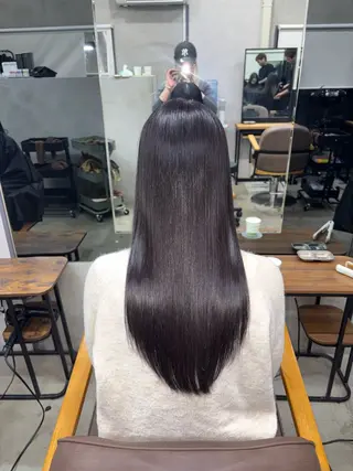 ロング カラー 天神/ハイトーン/艶 カラー/Miharuのヘアスタイル