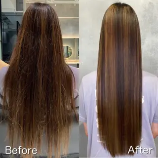 ロング ツバサ 髪質改善のヘアスタイル