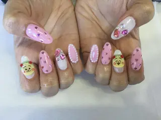 ネイル 💎🐰 saki. m 🐰💎のネイルデザイン