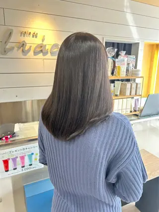 ミディアム 縮毛矯正✖髪質改善 仁木伸明のヘアスタイル