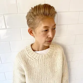 ショート カラー パーマ ヘアアレンジ キッズ ネイル マツエク・マツパ 中元 淳のヘアスタイル
