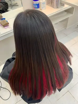 ロング カラー エクステ♡ヘアメ 内村麻衣のヘアスタイル