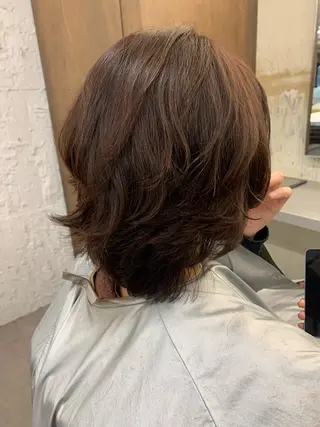 ミディアム 三村 竜也のヘアスタイル
