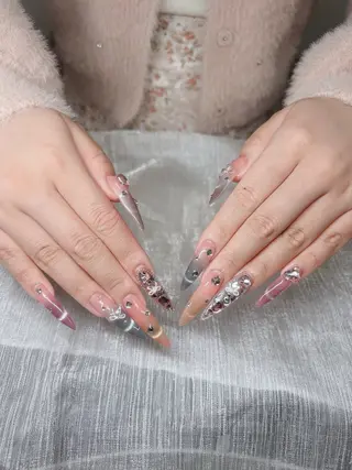 ネイル Lee Nails チップ長さだし専門店のネイルデザイン