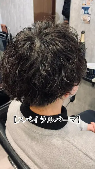 ショート パーマ メンズ AI TOKYO men’s  横浜所属・メンズ支持数No.1 👑リュウ👑のヘアスタイル